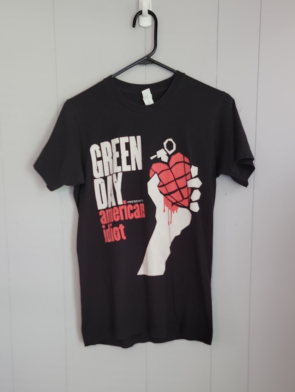 Green Day Men's Shirt Small Black Tultex Short Sleeve